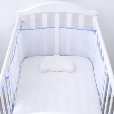 Side in the crib, size 31x180 cm, blue color-6