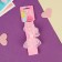 Hair bandage "chosen" double bow, 16x3 cm, pink