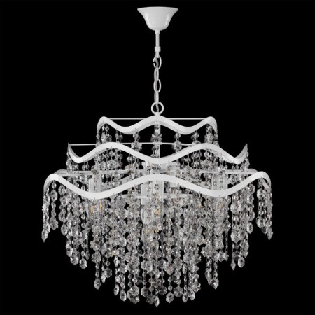 Chandelier Charlotte, 9x40W E14, white color