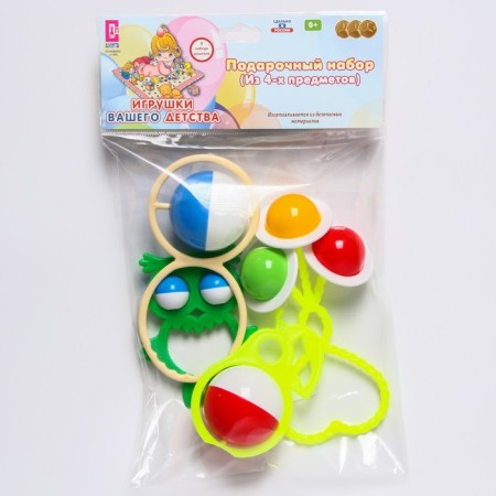 Set of rattles "Summer Dream", 4pcs, Color Mix, Aelita-22