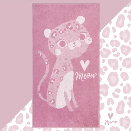 Tenle Ethel "Cute Leopard", 70x130 cm, 100% cotton, 420 g/m2