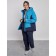 Ski jacket female winter, size 52, blue color