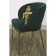 Coral chair, 560 × 500 × 850 mm, velor, green color