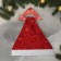 New Year's cap "Disco shine" 29x33 cm, red