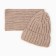 Kit for children (hat, snood), beige color, size 54-56