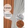 Set of curtains "Canvas", size 200x270 cm, 2 pcs, color gray, orange
