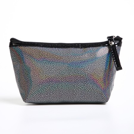 Cosmetic bag with lightning, black color-1
