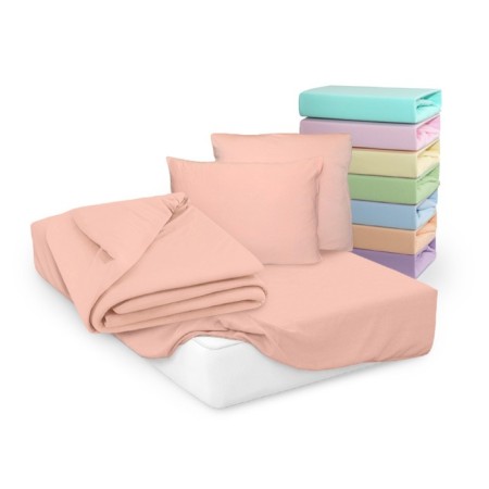 Cleo gum sheet, knitwear, size 90x200x25 cm, peach color