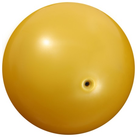 Ball for rhythmic gymnastics "metallic", d = 15 cm, yellow color-1