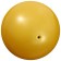 Ball for rhythmic gymnastics "metallic", d = 15 cm, yellow color