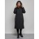 Coat insulated winter female, size 44, black color