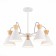 Ceiling EVOLUCE lamp. Sle125102-05. Modica. 5x40 watts, E14, 65x65x45 cm, white, golden color