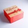 Gift box 20 × 20 × 10 cm wooden "Congratulations!", With a patch cover, with print