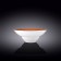 Deep plate Wilmax England Splach, D = 22.5 cm, 1.1 l, Orange color