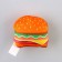 A toy for cats with mint "Burger" from textiles, 7.4x7 cm