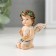 Polystone souvenir "Angel with a wreath with a candle/cross" MIX 6x4.8x3.4 cm
