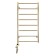 Domoterm electric heated towel rail "Medea" P8, 400x800 mm, left, gold