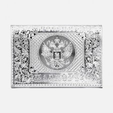 Passport cover, silver color