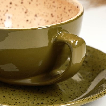 Tea couple "Elegant" 0.25l / 11x6.5cm + saucer 15cm, oasis-2