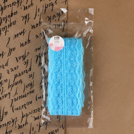 Capricon lace, 45 mm × 10 ± 1 m, blue color-3