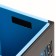 Garden-park urn "Cube" 44 l, 30 x 30 x 70 cm, housing 2 mm, tank 0.5 mm