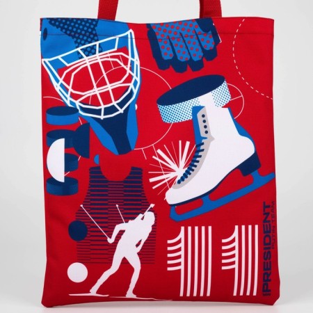 Bag Chopper Putin Team, 35 x 40 x 0.5 cm, red-3