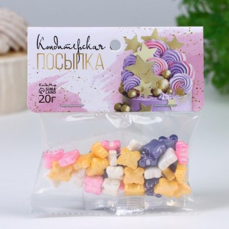 Confectionery sprinkling "Bright butterflies", 20 g-1