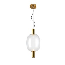 Suspension lamp ST LUCE. SL1582.313.01. Allenore. 1x7 W, LED, 2700K, 454 LM, 25.5x25.5x52.5 cm, bronze color