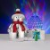 Light device "Snowman with a ball" 10 cm, glow RGB, 220 V