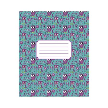 Notebook 12 sheets in the “Ptashki” cage, cover coated paper, VD-clus, OFSET block, mix-3