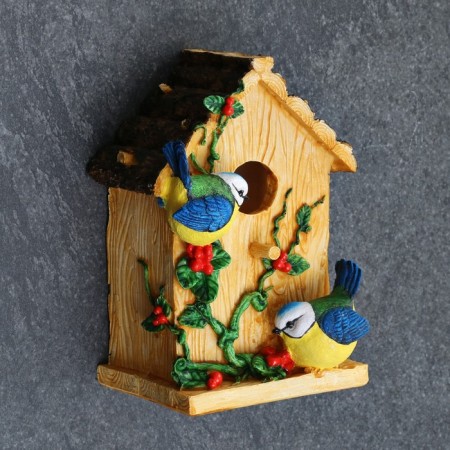 Garden figure "Birdland with a bird" 21x16x12cm-1