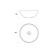 Sink "Marrakesh" 1008, d = 405 mm, without overflow, without opening for the mixer, white