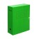 Archive folder with ties, microhofrocardon, 100mm, green, up to 900l.