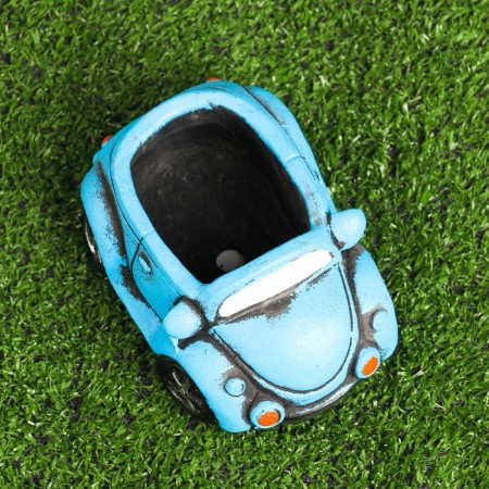 Pot "Machine" blue, 13x6.5x7cm-3