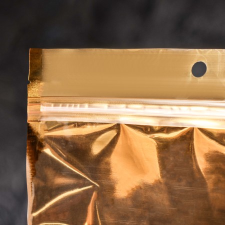Pack Doy-Pak, matte, gold, with a transparent wall, 20 x 30 x 8 cm-4