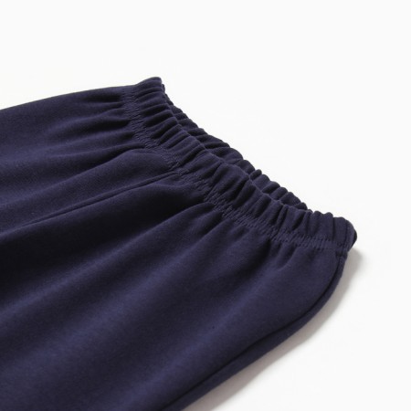 Pants for boys, dark blue color, height 122 cm-1