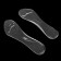 Half -slopes for shoes, with an adolescent, amortizing, massage, adhesive, silicone, 20.5 × 7.5 cm, steam, transparent color