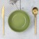 Deep plate ceramic olive, 15.5 x 6.5 cm, 800 ml, green color