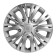 Wheel caps 16 "Lyon", silver, carbonate, compl. 2 pcs