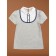 T-shirt for girls, height 152 cm, light gray color