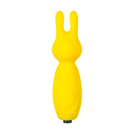 Eromantica Fluffy Minivibrator, 8.5 cm, silicone, yellow color-3