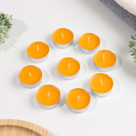 A set of tea candles of aromatic "citrus and grapefruit", 9 pieces-1