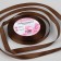 Satin tape, 10 mm × 23 ± 1 m, chocolate color No. 31