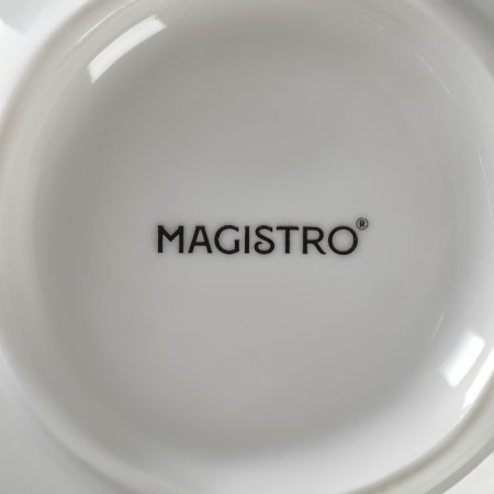 Porcelain salad Magistro "Blanche", 700 ml, d = 15 cm, white color-4