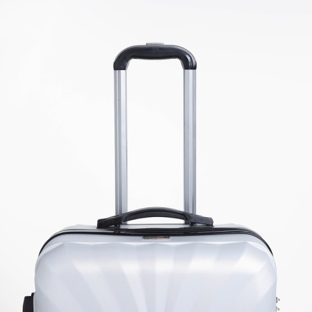 Middle suitcase 24 ”,“ Cartes factory ”, lightning department, code lock, 4 wheels, color gray color-4