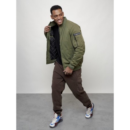 Male bomber, size 48, khaki color-10