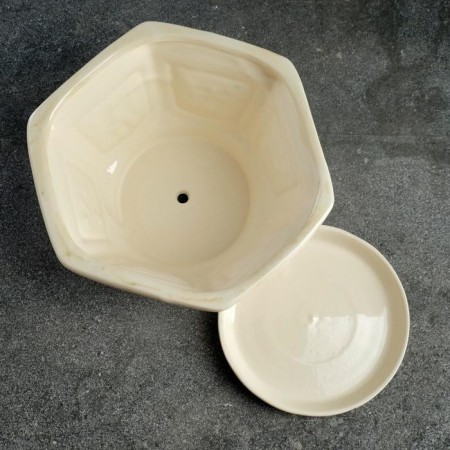 Set of pots 3 pcs. "Bansya" white: 6l, 2.3l, 1l-3