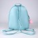 Baby backpack for a girl with a brilliant pocket "kitten", 27x23x10 cm
