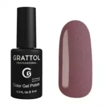 Grattol Color Gel Polish, No. 176 Smoky Bordeaux, 9 ml