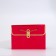 Packet for flowers, handle chain, "raspberry", with gold embossing, 15 x 10.5 x 10 cm
